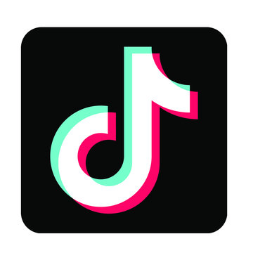 tiktok logo white bg